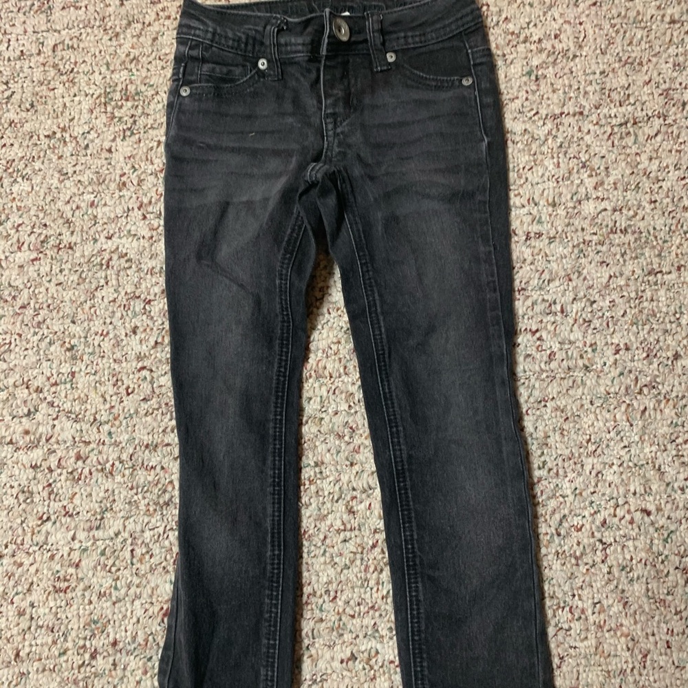 Kids black Justice skinny jeans